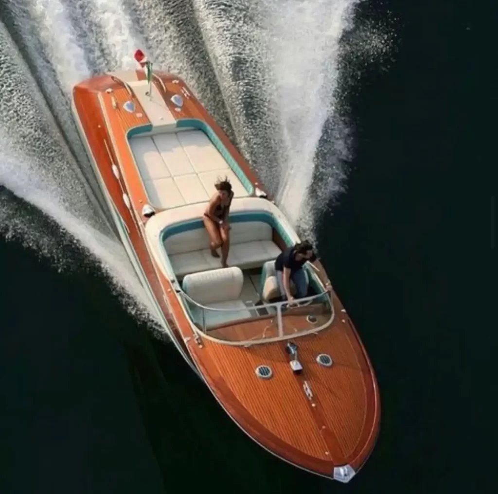 People having fun on a boat